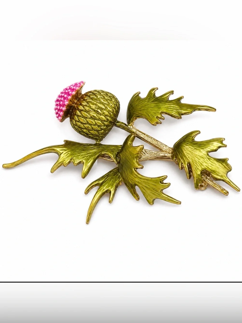 Flowering Thistle Brooch New